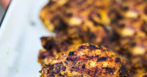 Shawarma-spiced Grilled Chicken with Garlic Yogurt Sauce